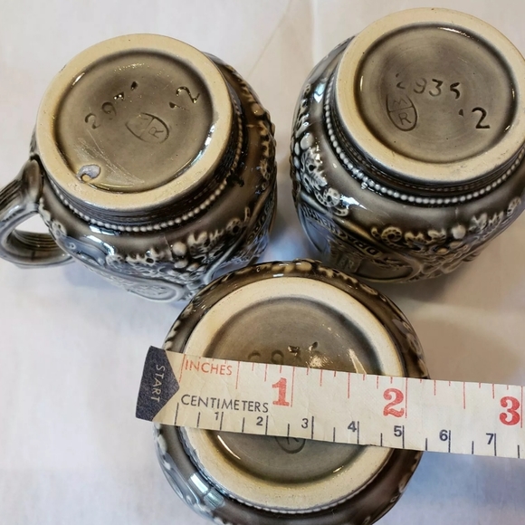 MARZI & REMY GLAZED CUPS GERMANY lot of 3 marking - Picture 7 of 8